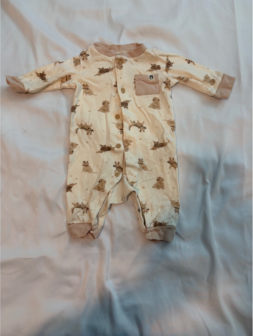 Rabbit Bear Organic Cotton Baby Onesie 3-6 Months